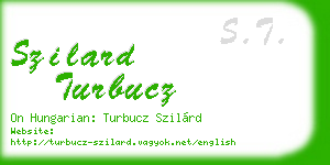 szilard turbucz business card