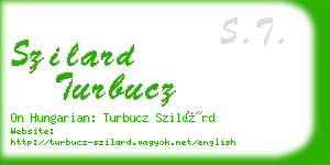 szilard turbucz business card